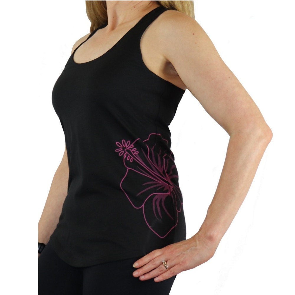 Hawaiian Hibiscus Tattoo  Racerback Tank